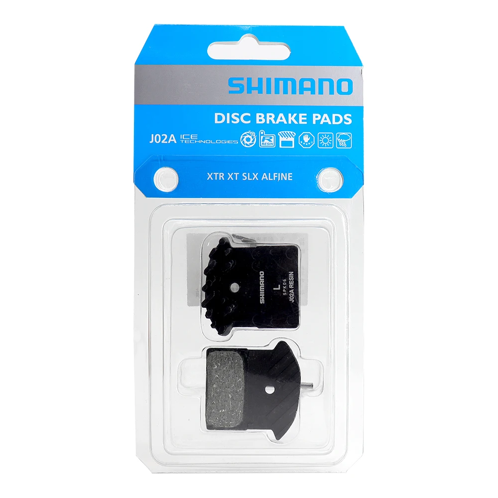 SHIMANO J02A Brake Pads for MTB Bike 2 Piston Resin Pads for Deore SLX XT XTR M7100 M8100 M9020 Original Bicycle Parts