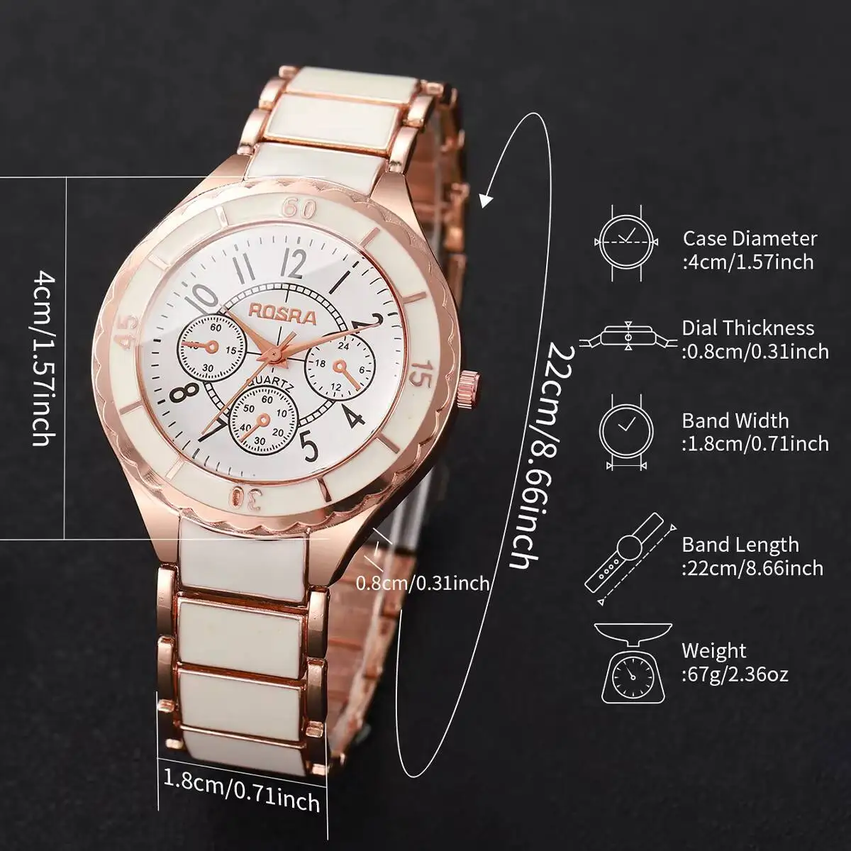 ساعات رجال الأعمال الفاخرة موضة العربية الهاتفي الرجال التناظرية كوارتز ساعة اليد ساعة Reloj Hombre (بدون صندوق)