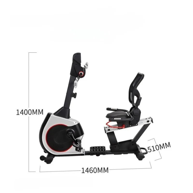 Indoor Magnetic Resistance Exercise Bike Upper and Lower Body Training Recumbent Exercise Bike Suitable for Gyms and Home Use
