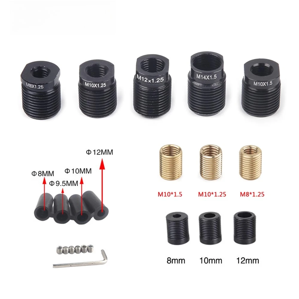 

Car modification gear head thread adapter metal inner and outer teeth transfer screw top wire plastic sleeve nut