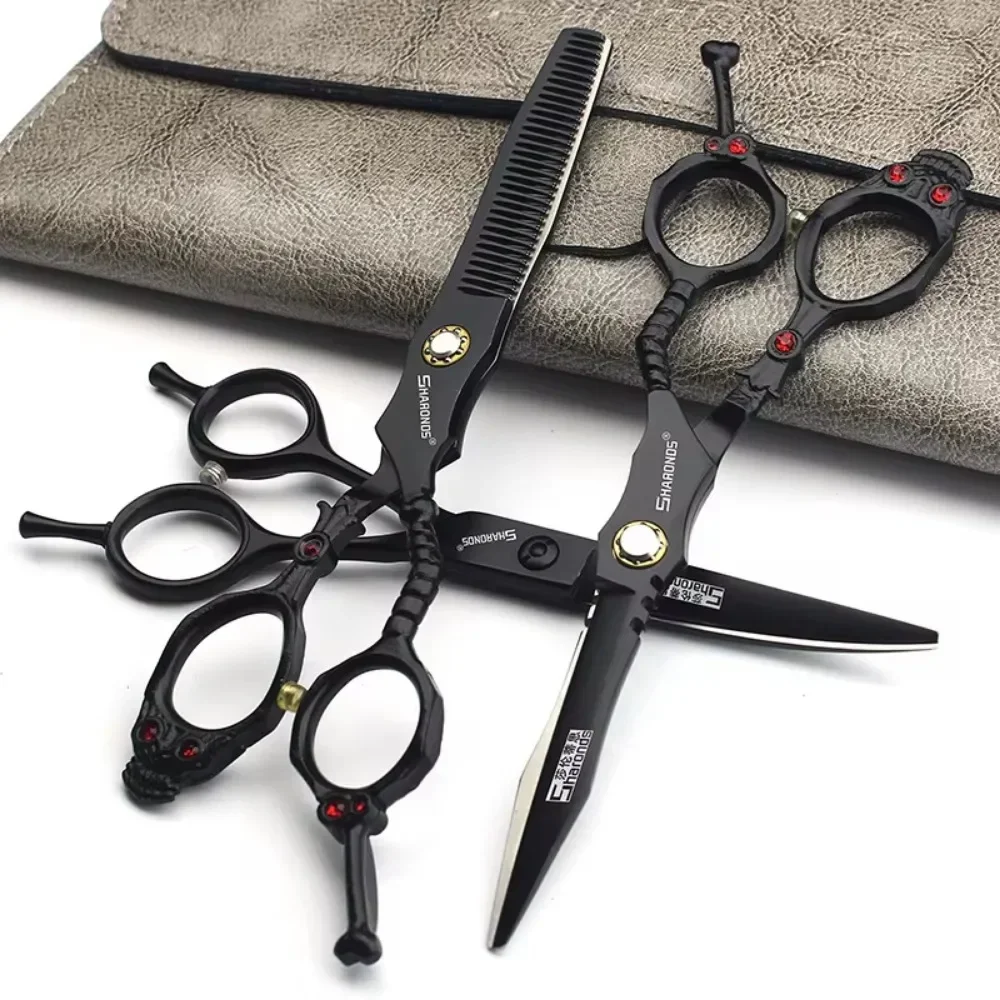 SHARONDS Hairdresser Clippers 5.5/6/6.5/7/8 Inch Barber Dedicated Shears Hairdressing Professional Scissors Hair Cutting Tools