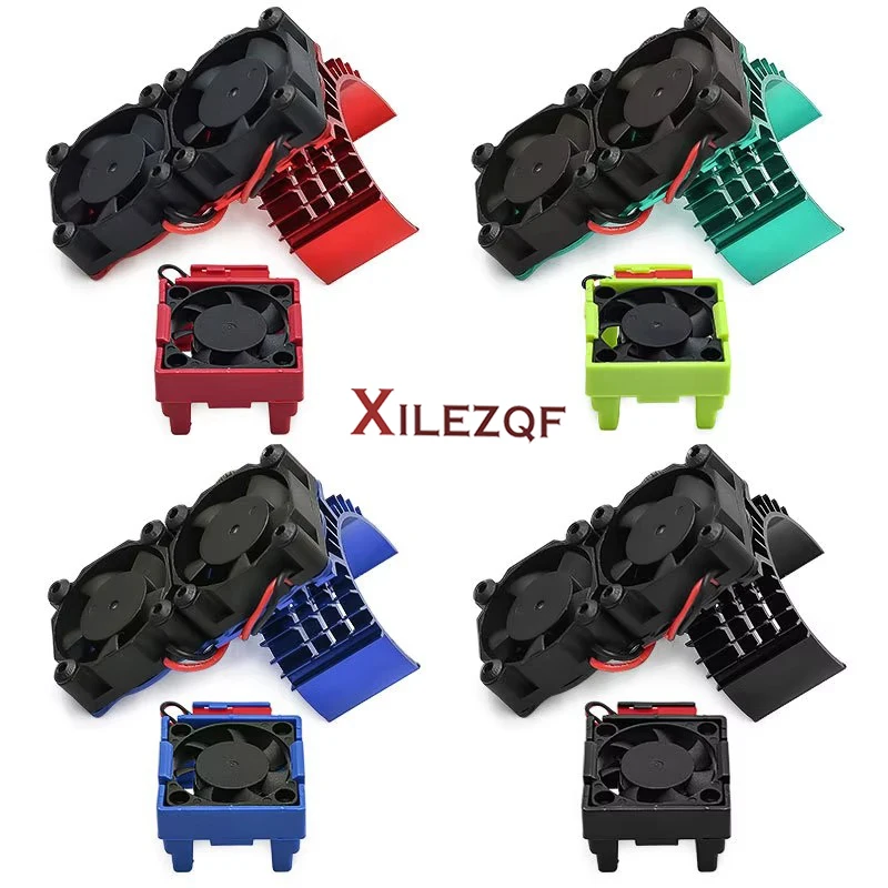 XILEZQF Dual Cooling Fan Set for Traxxas VXL-3s ESC Heat Sink Slash Stampede Rustler 4x4