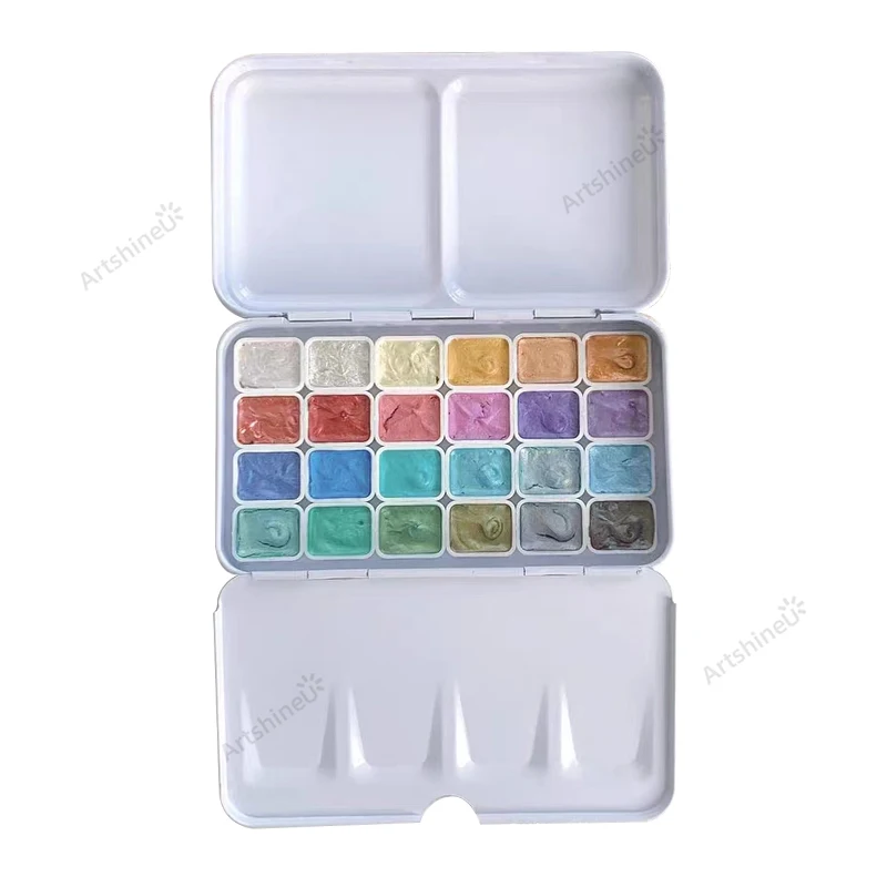 Daniel Smith Pearlescent Watercolor Paint Pack 1ml 12/24/48 Color Portable Palette Artist Picturist Manicure Painting Supplies