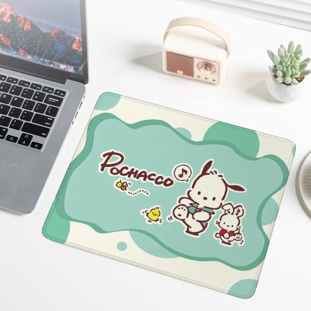 Sanrio Deskmat Small Kawaii Pochacco Mouse Pad Gaming Accessories Keyboard Cute Wireless Mouse for Computer Mousepad Gamer Mats