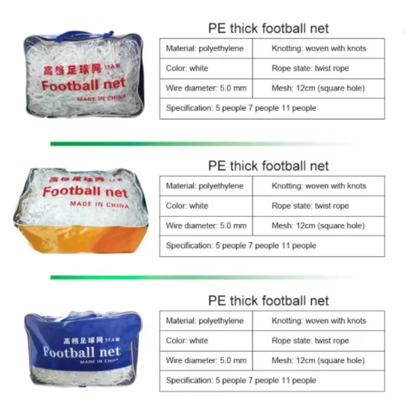 2026 Custom Durable Soccer Goal Net Outdoor Sports Replacement Mesh