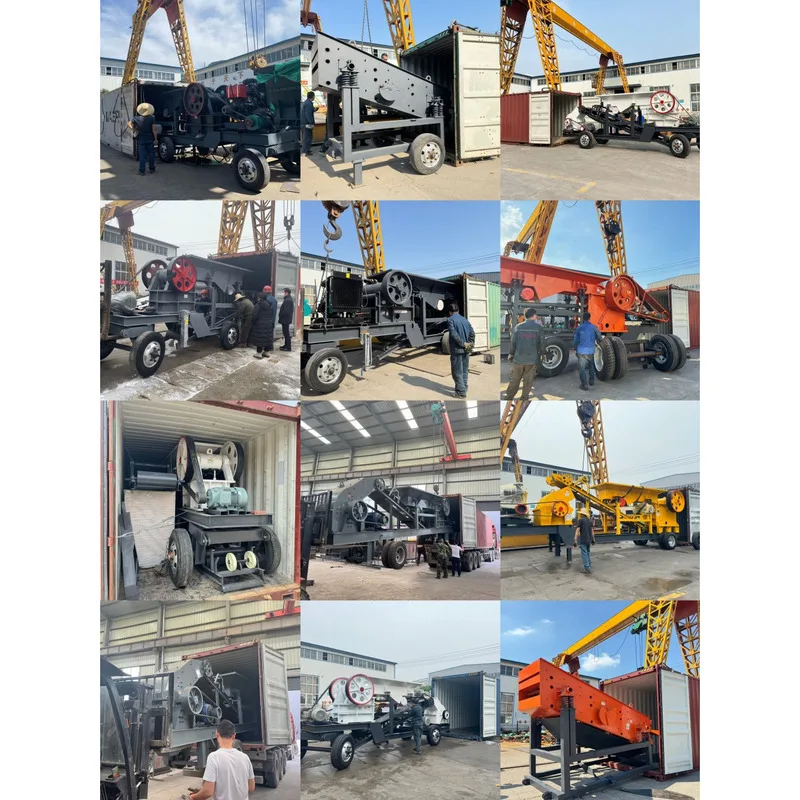 Output Yield And High Efficiency PE 400*600 Mobile Rock Jaw Crusher With Vibrating Screen