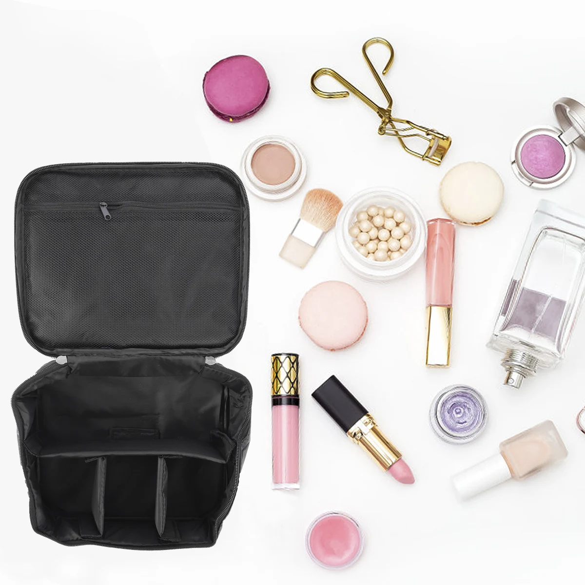 

Portable Makeup Bag Toiletry Storage Pouch Women Travel Oxford Cloth Waterproof Durable Scratch Resistant Practical Gift