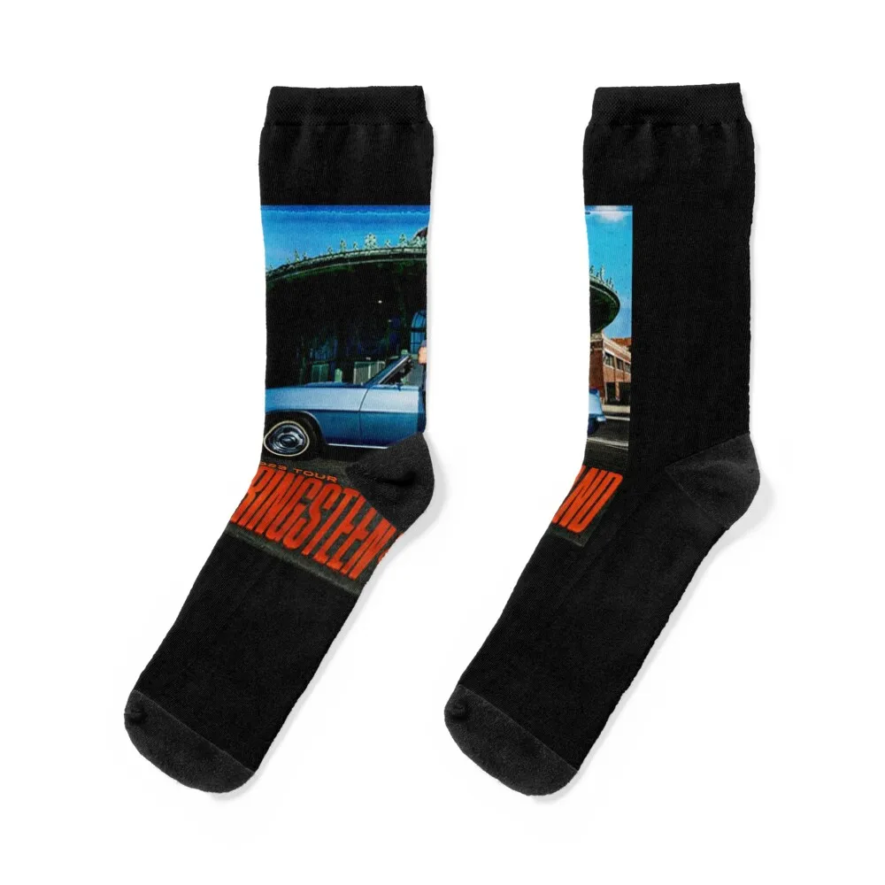 

Springsteen Tour Band Street 2023 Bennet Socks New year's gym christmas gift hiking Man Socks Women's