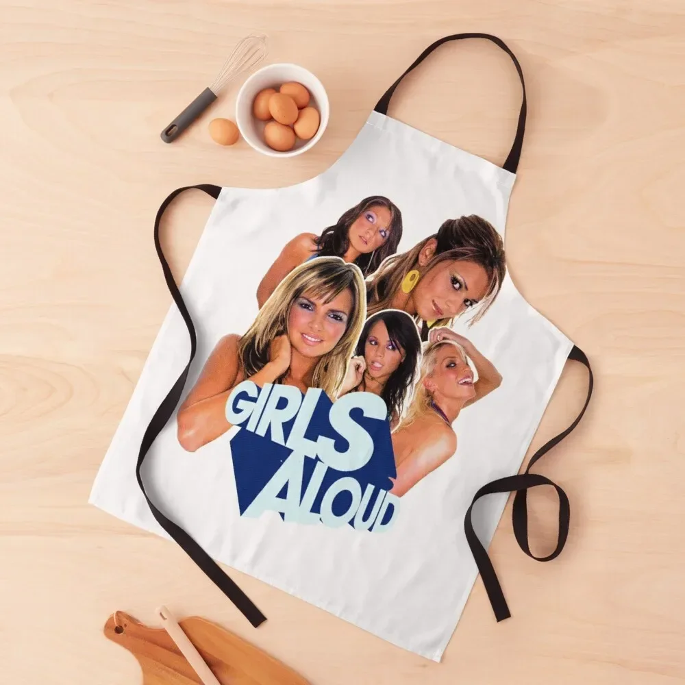 Tribute To Girls Aloud Band Singer Women Music Apron bib Women's Men'ss kitchen jacket woman Apron