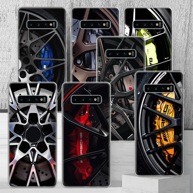 Sports Car Wheel Tire Speed Phone Case Shell For Samsung Galaxy S24 S23 S22 Ultra S21 Plus S20 FE S10 S10E S9 S8 + Cover Capa