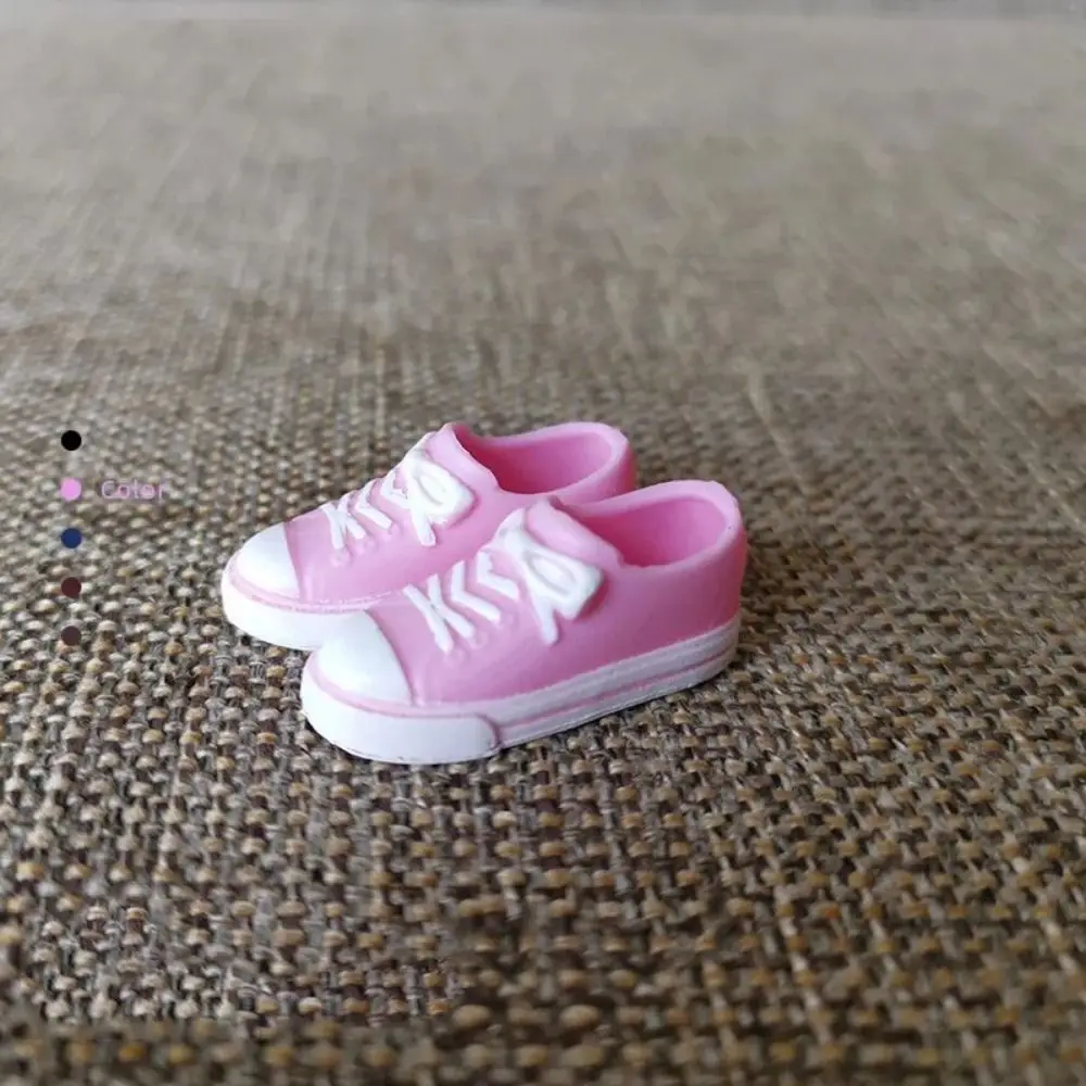 Ronde neus 30 cm pop-sneakers Mini-sneakers 1/6 poppenschoenen Vrijetijdsschoenen Vrije tijd PVC-pop-casual schoenen 2 cm Geschikt voor voetlengte 2 cm