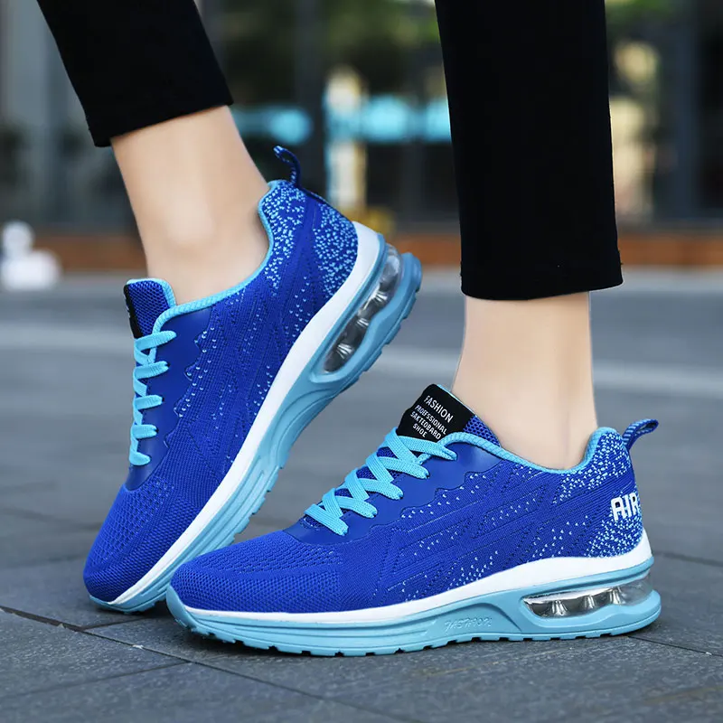 sneakers women running shoes air cushion comfortable breathable sports shoes outdoor walking footwears zapatillas de mujer