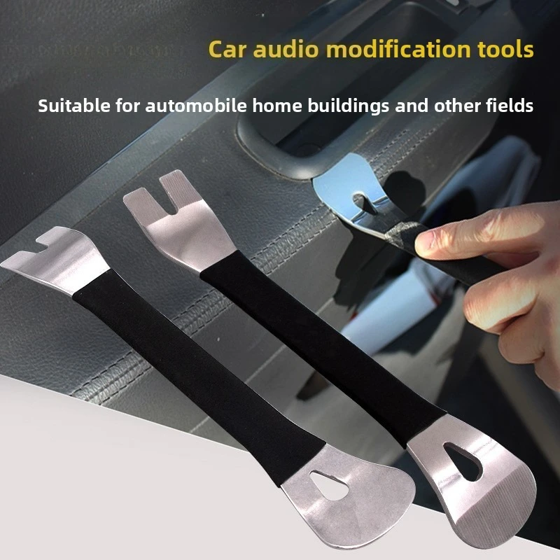 Portable Auto Door Clip Trim Removal Tools Kits Car Dashboard Audio Radio Panel Repair Metal Removal Pry Disassembly Tool