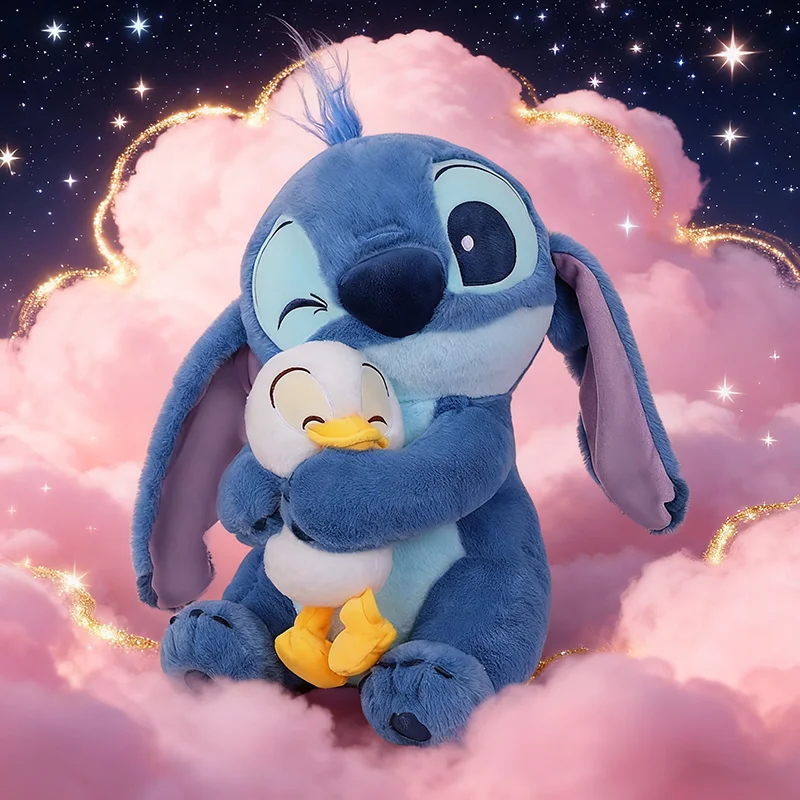 

Stitch Cartoon Plush Toy Bedroom Bed Decorations Accompany Sleeping Doll Kids Hug Pillow Birthday Gift Christmas Gifts