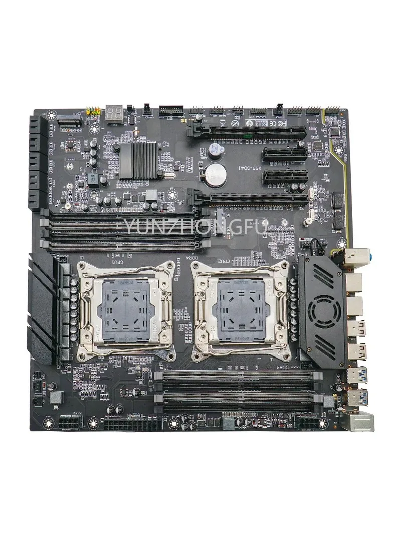 High Performance X99 Dual CPU/Socket Motherboard Xeon E5 LGA2011-3 Dual Channel DDR4 Max 256G for Server Motherboard