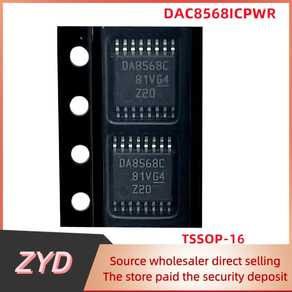 ZYD 2PCS/Lot Original and Brand New DAC8568ICPWR DAC8568ICPW DAC8568 DA8568C TSSOP-16 Digital-to-Analog Converter Chip