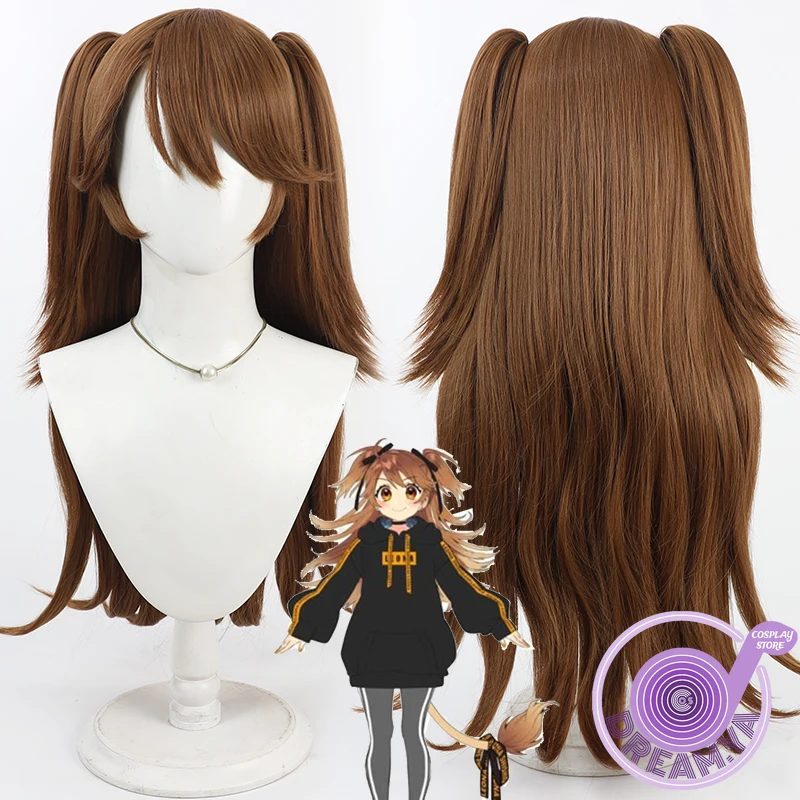 Парик для косплея Shishigami Leona Vtuber, коричневая косичка, 70 см, длинные термостойкие синтетические волосы, Хэллоуин, карнавал, вечеринка + шапочка для парика Парик для косплея Shishigami Leona Vtuber, коричневая косичка, 70 см, длинные термостойкие синтетические волосы, Хэллоуин, карнавал, вечеринка + шапочка для парика