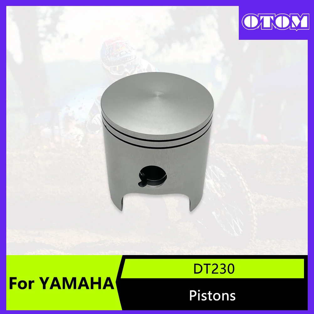 

OTOM Upgraded Forged Piston Motorcycle Aluminum Performance Piston For YAMAHA DT230 MT250 TSE250 Dirt Bike Racing Pistons