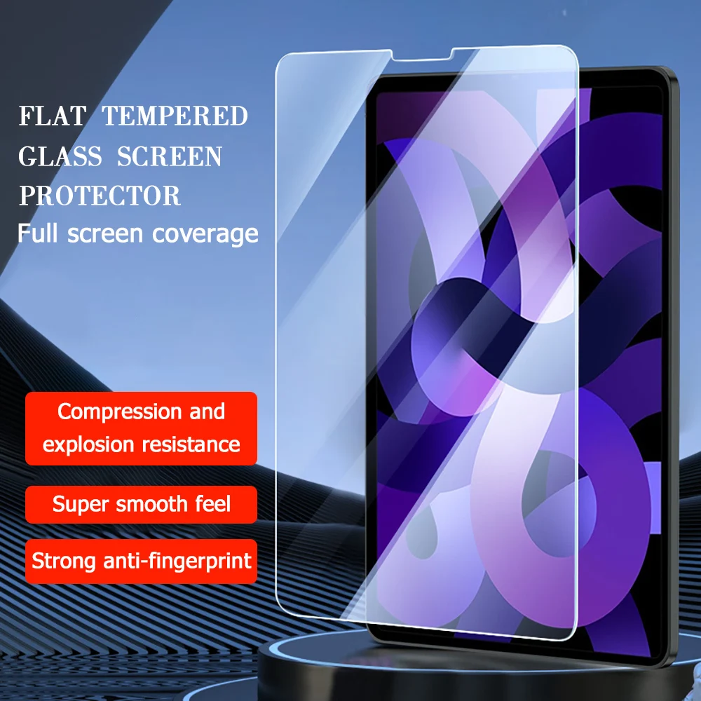 Tempered Glass Screen Protector for Apple iPad Air Pro 13 11 5 4 Mini 7 6 9H Hardness Anti-Scratch Anti-Explosion Tempered Film