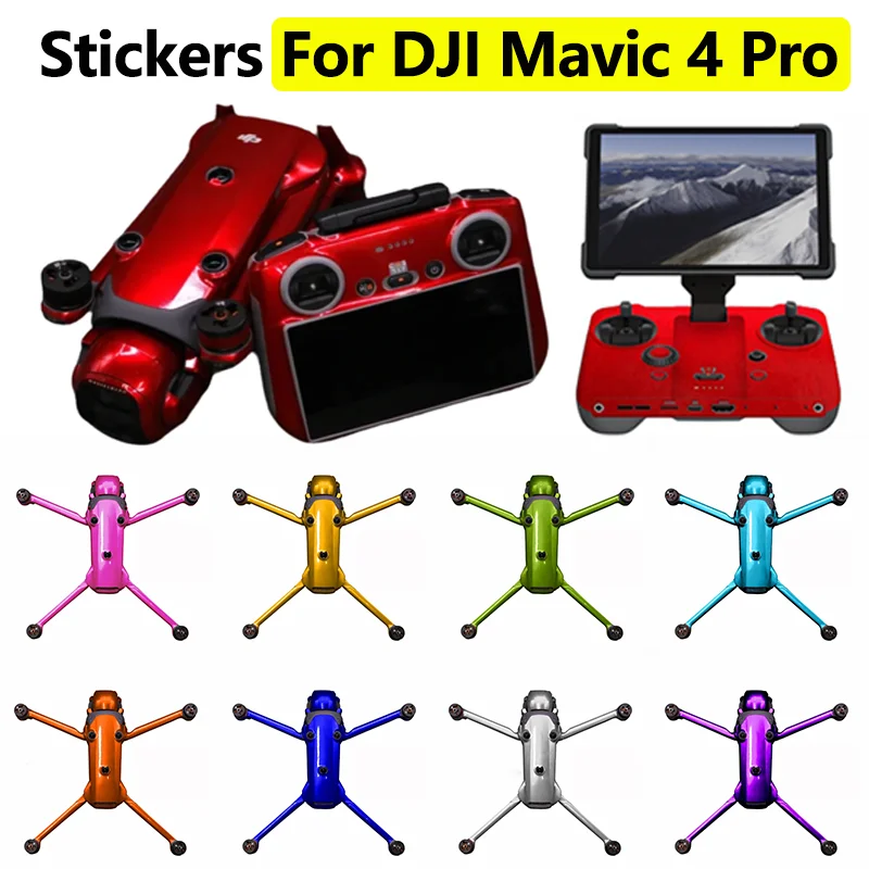 

Наклейки для дрона DJI MAVIC 4 PRO, однотонные, для пульта дистанционного управления RC2/RC Pro2, защитная пленка из ПВХ, аксессуар для Mavic4pro