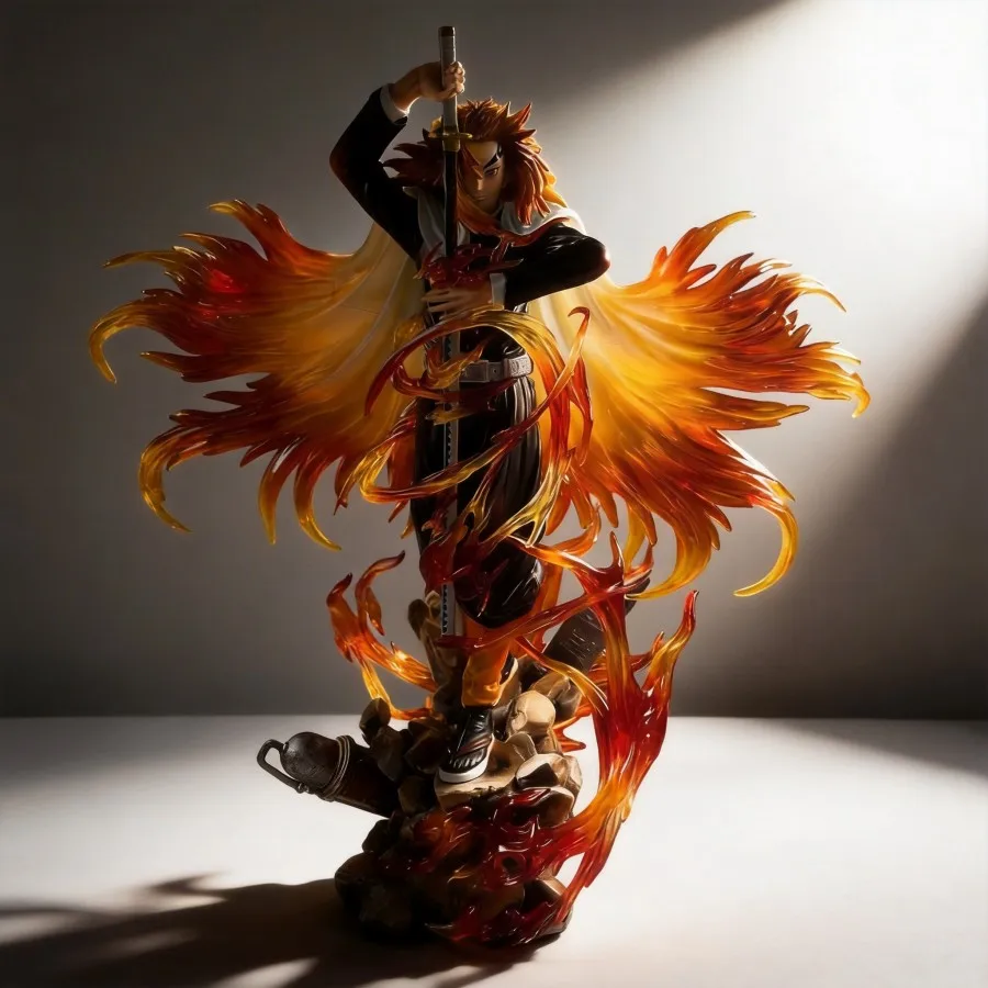 

Demon Slayer Rengoku Kyojuro Action Figure 30cm Anime Statue Desktop Decoration Collection Model Gift for Fans