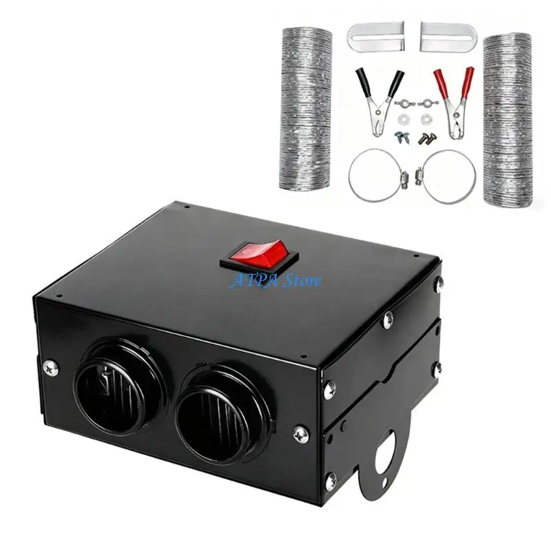 U13C Mobile Auto Cabin Warmer 12/24V Strong Heating Fan Effective Ice Removal Defrost Defogger For Car Interior Space