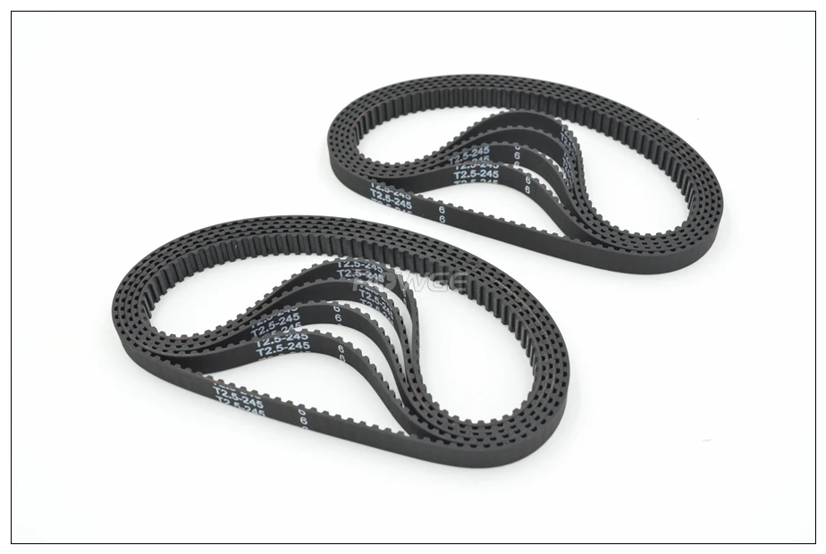 POWGE 230 T2.5 Timing Belt Width 6mm Perimeter 230 232.5 245mm Teeth 92 93 98 T2.5 Closed-Loop Rubber Belt T2.5 Pulley 10pcs image 4