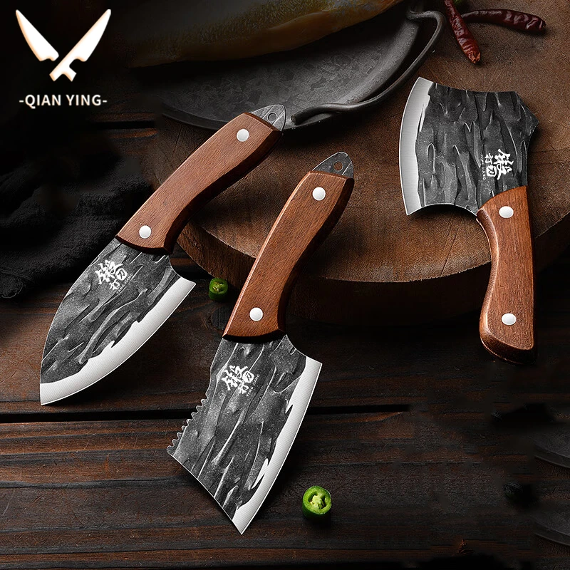 stainless steel forged small kitchen knife, kitchen multi-purpose sharp fish killing knife,home mini meat cleaver, kitchen tools