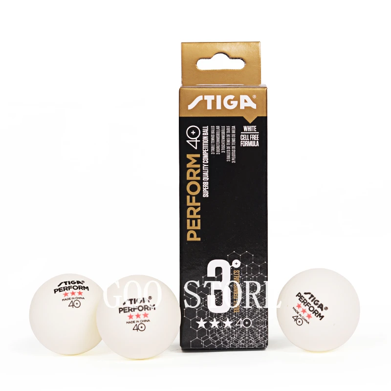 Stiga Table Tennis Balls 3 Star 40+ ABS Plastic Poly Seamed Original Stiga Ping Pong Ball