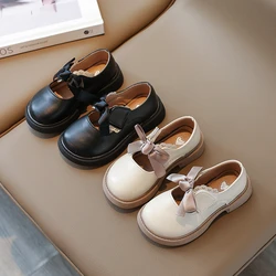 Girls' Small Shoes 2024 New Spring Children's Small Fragrant Wind Princess Shoes Soft Sole Single Shoes Girl Туфли Для Девочки