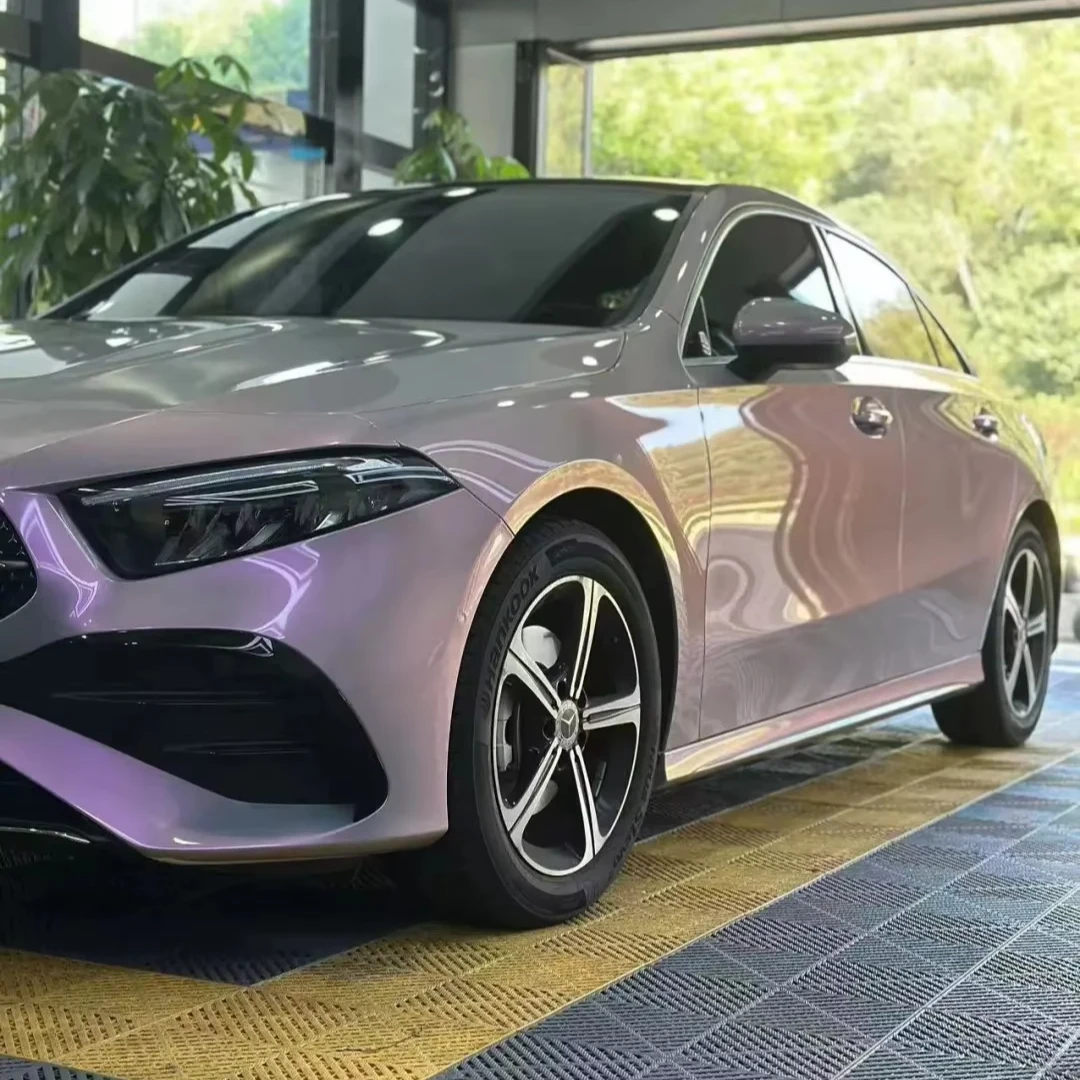 TPU Magic Candy Color Flip Volcano Grey  Car Wrap Film - PVC Material Auto Color Change Vinyl