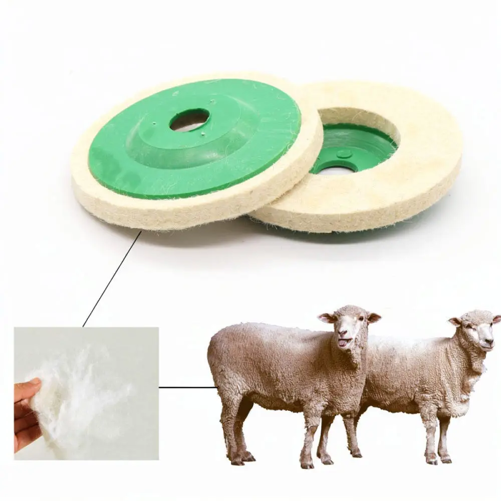 Felt Buffing Wheel For Shangxing Angle Grinder Metal Wood Polishing Disc Rotary Tool Parts Surface Gloss Maintenance Pad