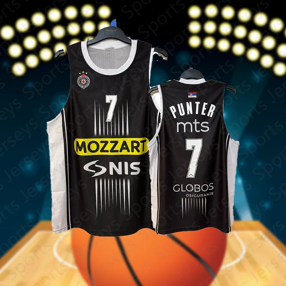 2024 New Arrivals Serbia Basketball Jerseys Partizan Belgrade Basketball Summer Basketball Sports Vest Fans Special Jersey Kit