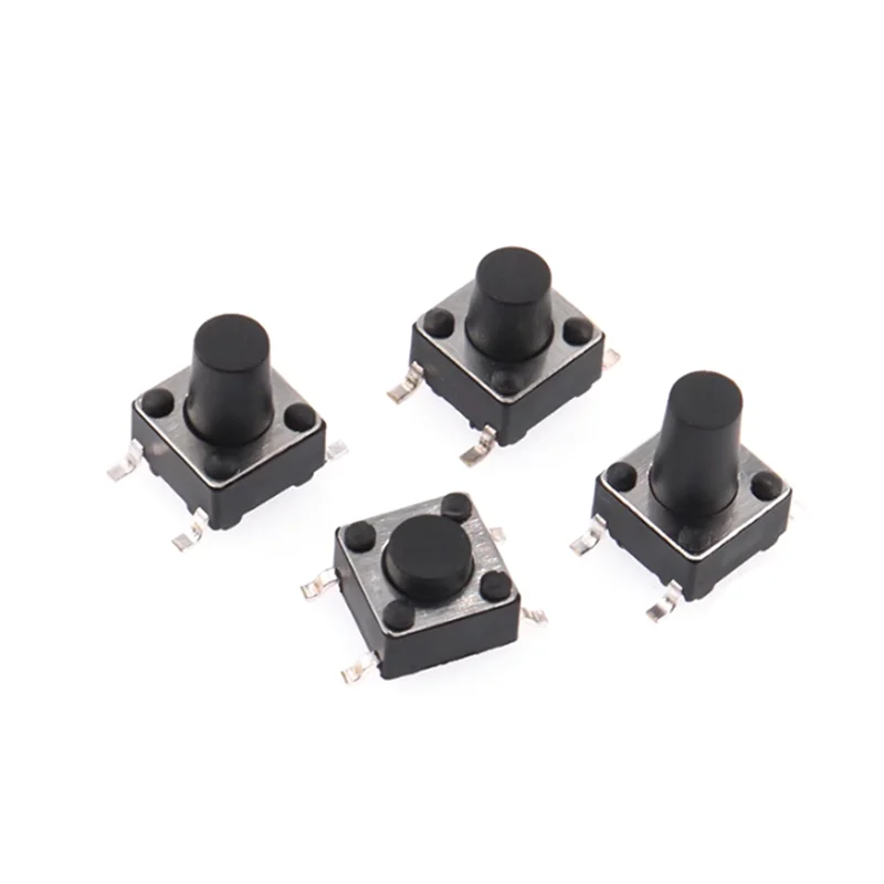 50pcs Tact Push Button Switch 6x6x4.3 5 6 7 8 9 10mm SMD 4Pin Home Use Button