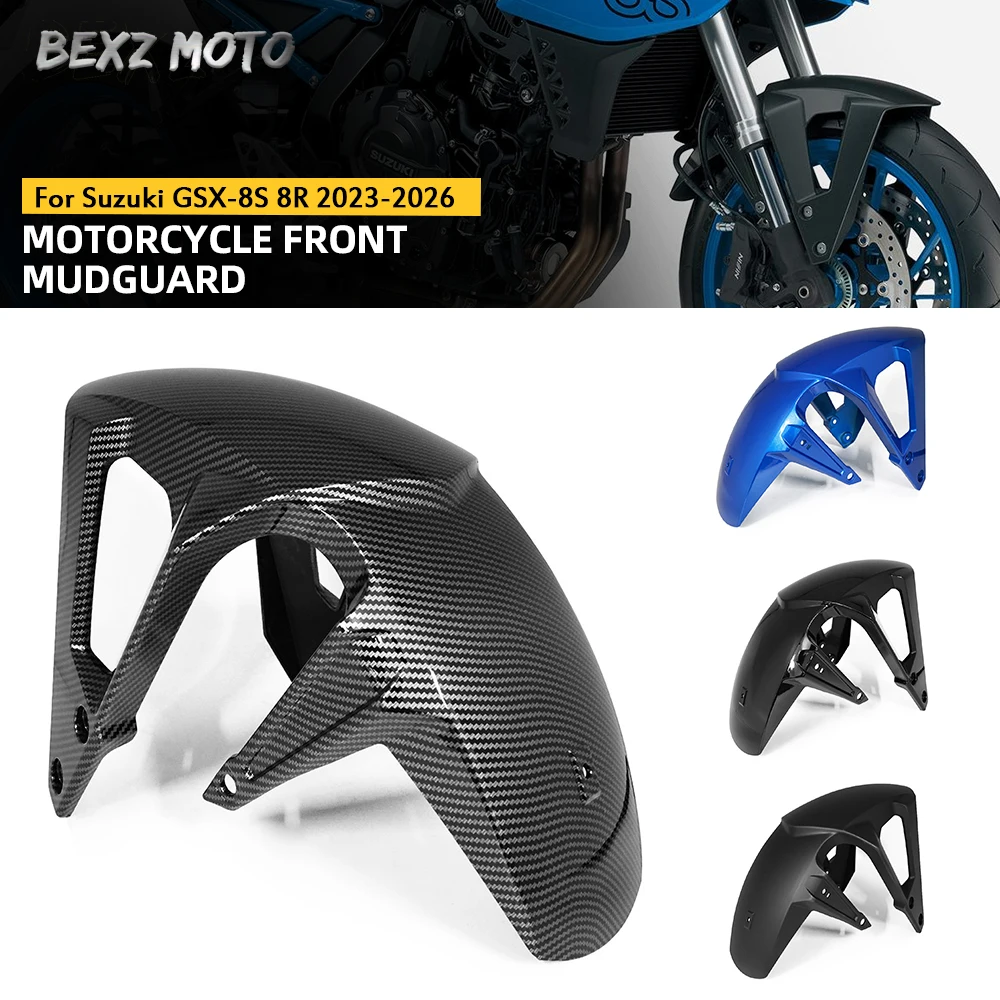 Image of Für Suzuki GSX-8S GSX8S GSX-8R GSX8R 2023-2026 Motorrad Vorderrad-Schutzblech Spritzschutz Verkleidung 8S 8R