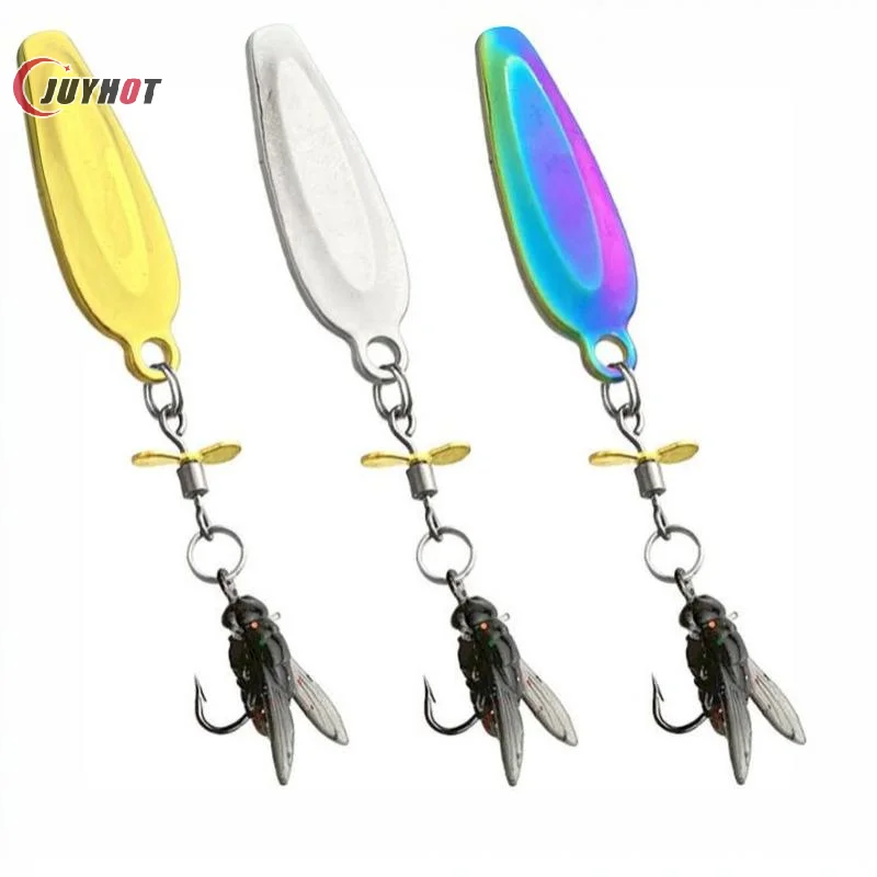 Long-range Casting Multi-scene Fishing Lures Propeller Spinners Soft Baits Micro Fly Hooks for Angling Enthusiasts
