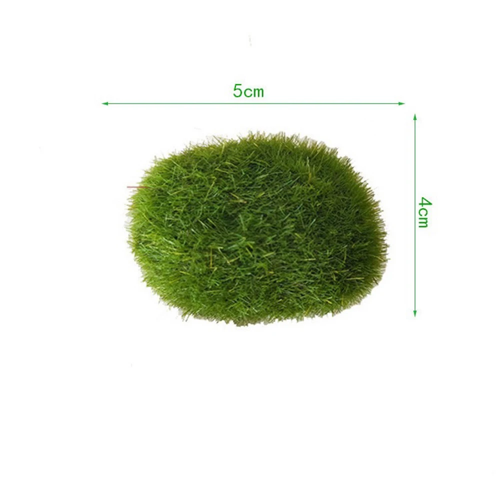 

5Pcs Simulated Moss Stone Microlandscape Bonsai Decoration - Artificial Moss Stones & Flocked Artificial Stones