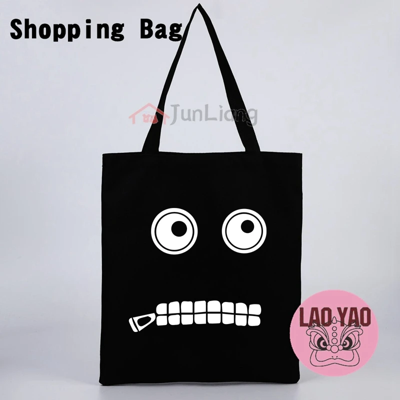 Mr Pickles Canvas Tote Bag Woman Terror Dog Shopping Bags Women Totebag Shopper Aesthetic Cloth Large University Student Special