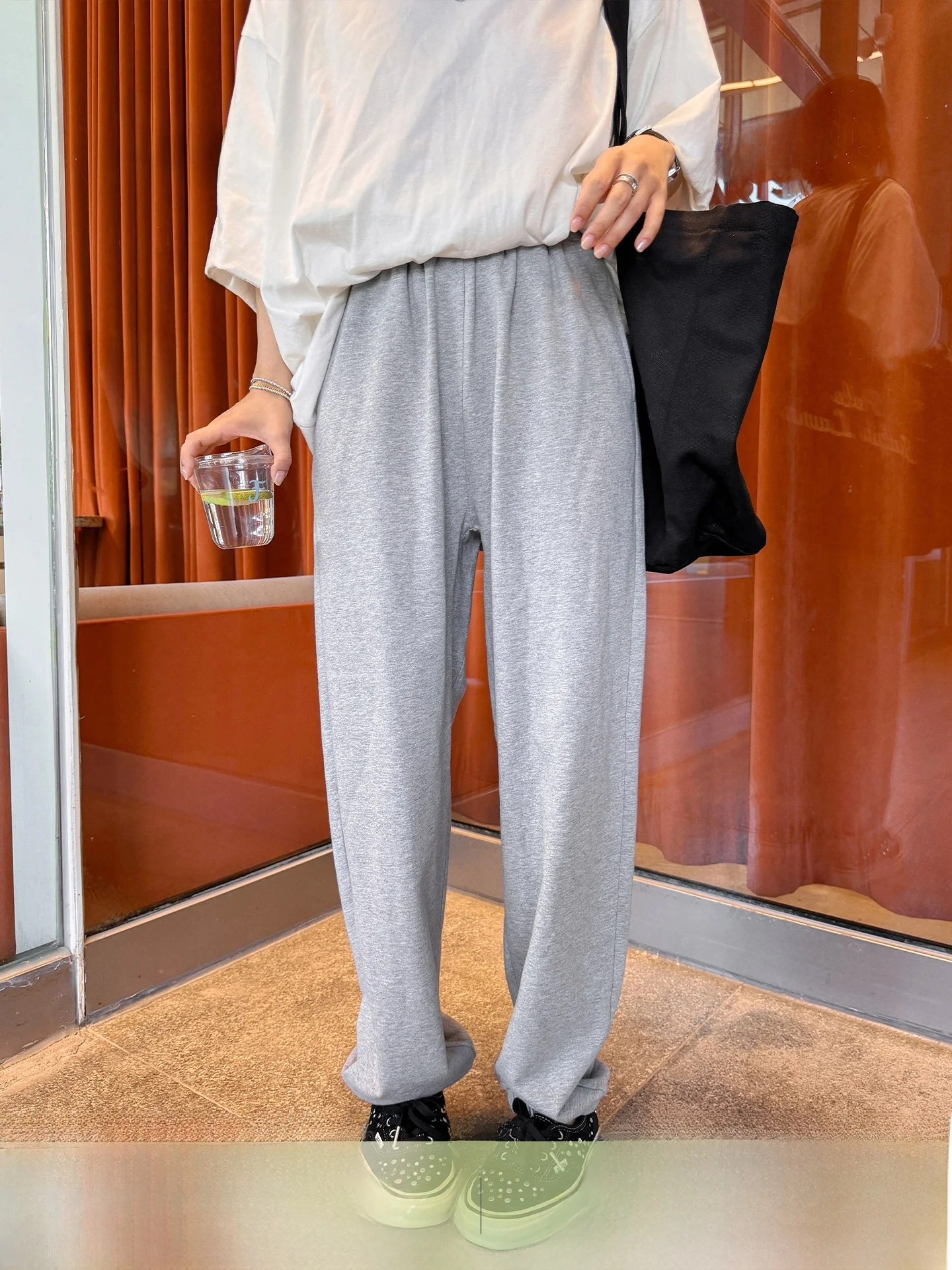 

Liberlin Sisy Women's Straight Leg Casual Pants Spring Summer New Loose Fit Versatile Small Loop Cotton Polyester Blend