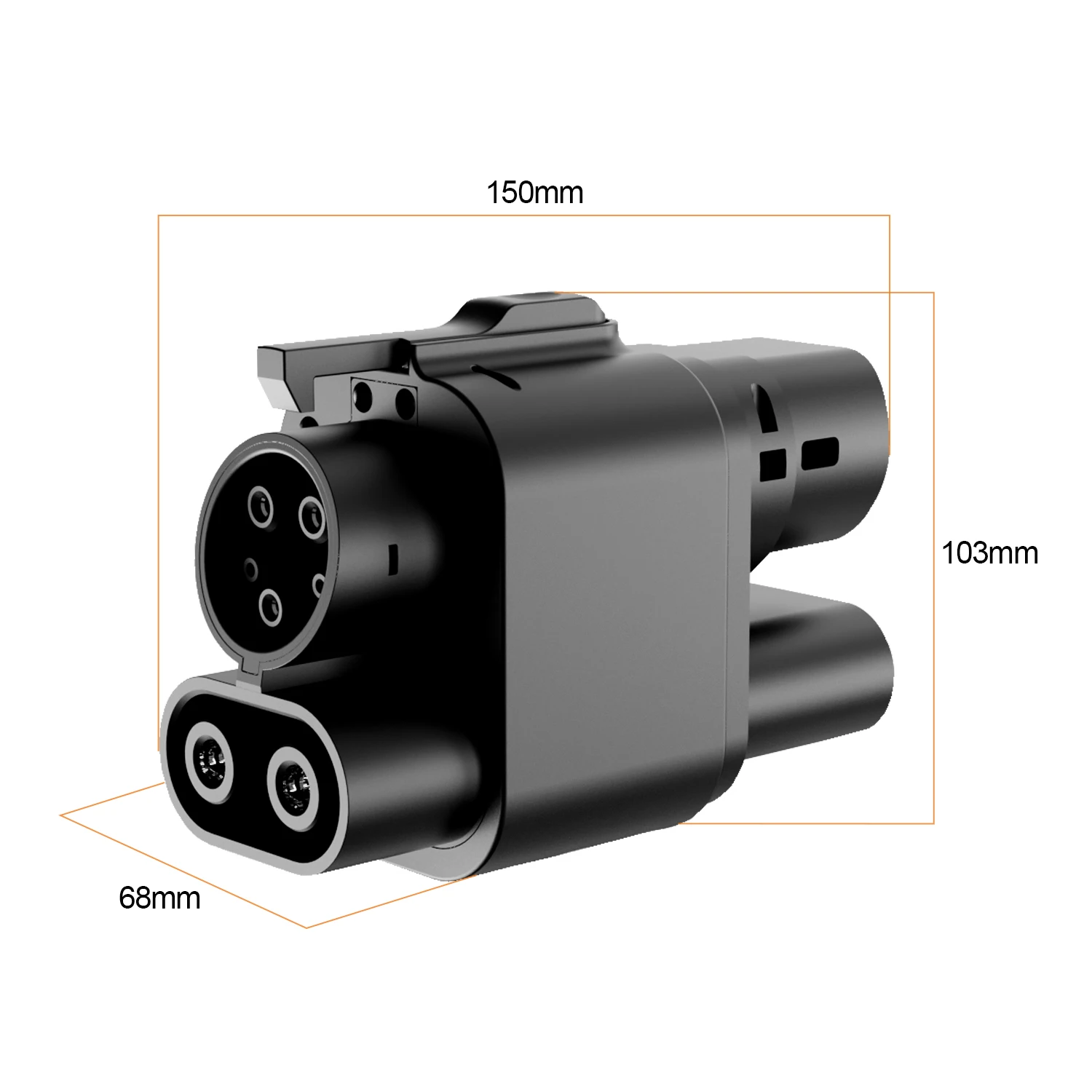 GOODCELL CCS2 Naar CCS1 DC EV Adapter 250A Snel opladen Gebruik voor CCS1 DC-laadpoort Auto's Hoge snelheid opladen Converter 300V ~ 1000V