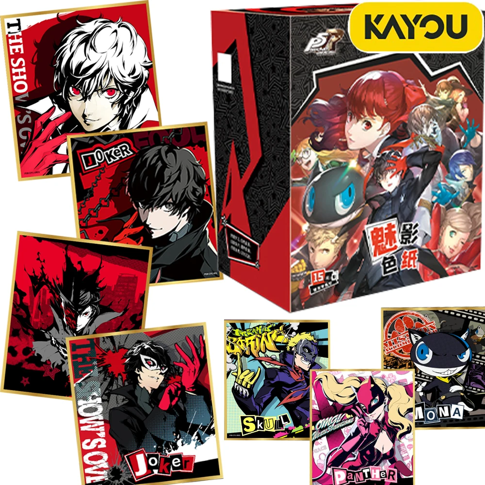 

Kayou Genuine Persona 5 Collection Cards Fast Paced Immersive Role-playing Game Color Paper Series Characters Theme Cards Gifts