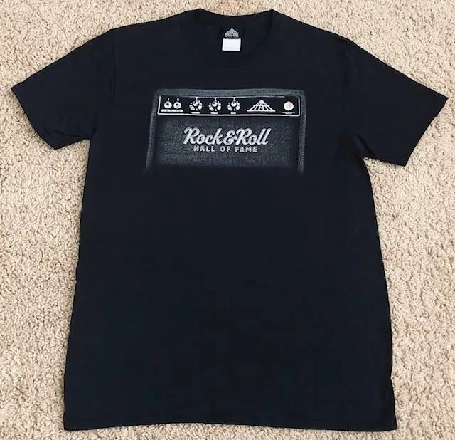 Мужская черная футболка-усилитель The Hall Of Fame в стиле рок-н-ролл с длинным или коротким рукавом