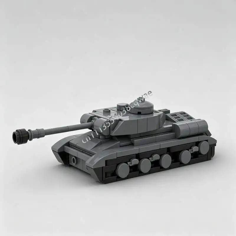 148PCS Heavy Tank MOC Land War Series Model Custom Building Blocks DIY Assembly Educational Toy Puzzle Collection Special Gifts
