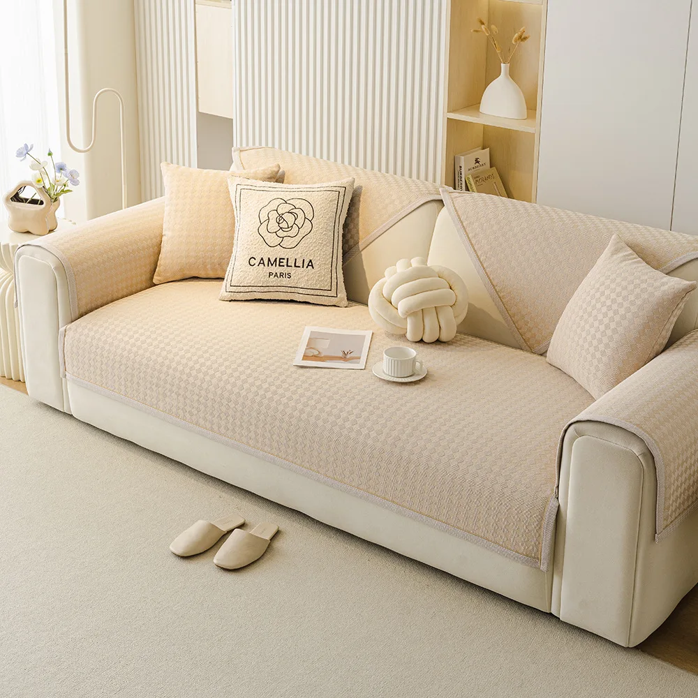 

Простой модный однотонный легкий роскошный нескользящий чехол для машинной стирки с защитой от царапин, чехол для задней полотенца, диванная подушка