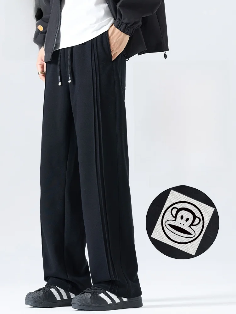 

PaulFrank Bla Casual Sports Pants Men's Loose Drapey Comfortable Sweatpants Spring Trendy Wide Leg Pants Youth Casual Wear