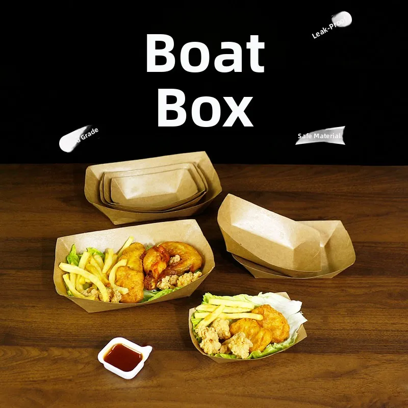 Caja de embalaje de papel Krt desechable con tapa abierta para barbacoa, plato para cenar, papas fritas y alitas de pollo, desde China