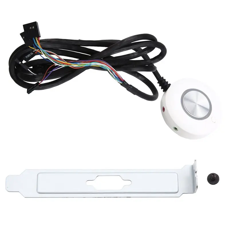 

Кнопка-переключатель AU33 с клейкой основой для настольного компьютера с двойным USB-аудиоинтерфейсом, функцией внешнего запуска и панелью управления хостом