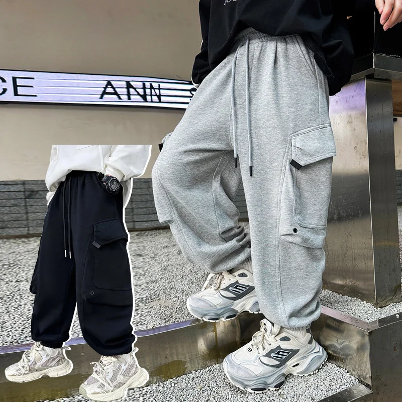 

Boys Pants Spring and Autumn Clothing Childrens Sports Pants 2024 Fashionable Childrens Trend Sanitary Childrens Pants