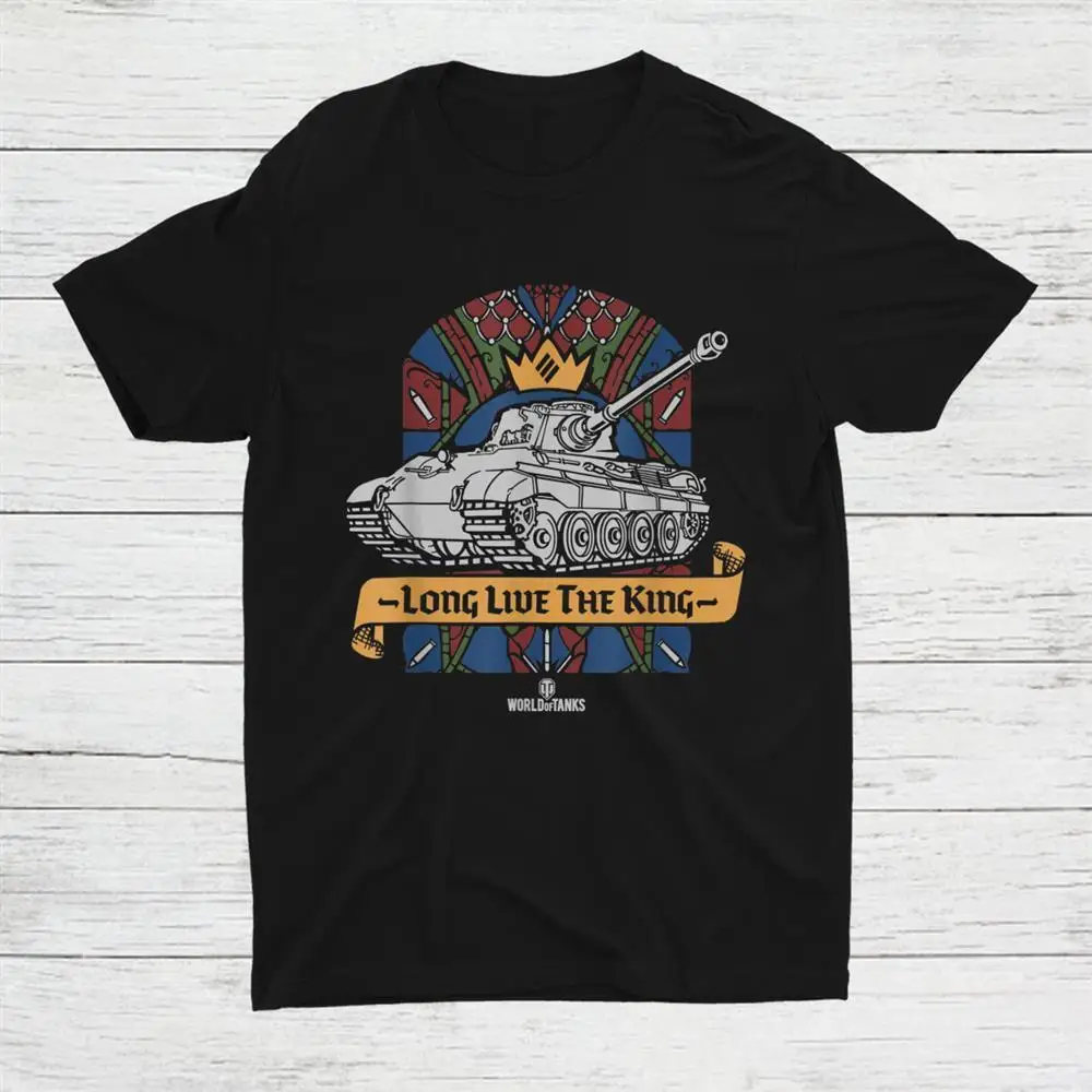 World Of Tanks King Tiger Long Live The King Unisex T-shirt S-5XL