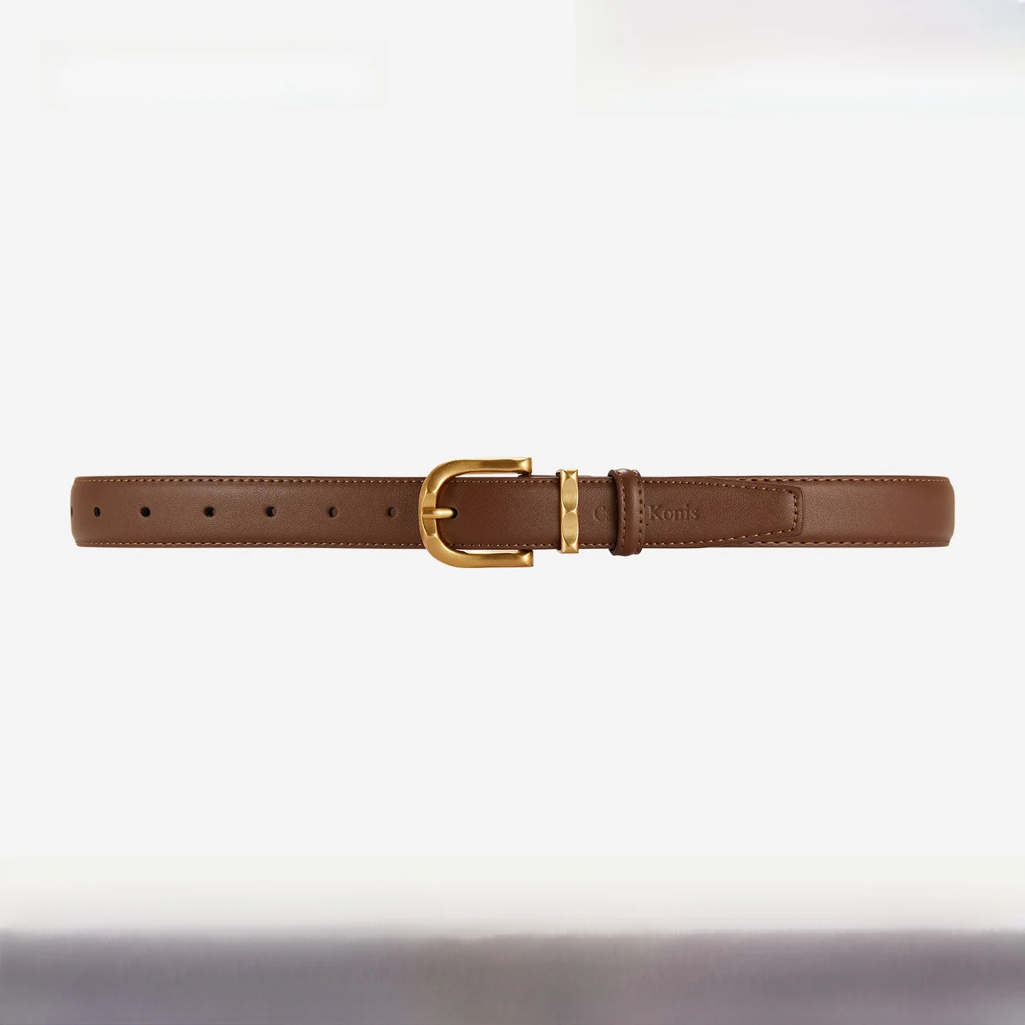 canles-konis-women's-casual-leather-belt-versatile-waist-accessory-for-denim-jeans-double-needle-stitching-metal-buckle